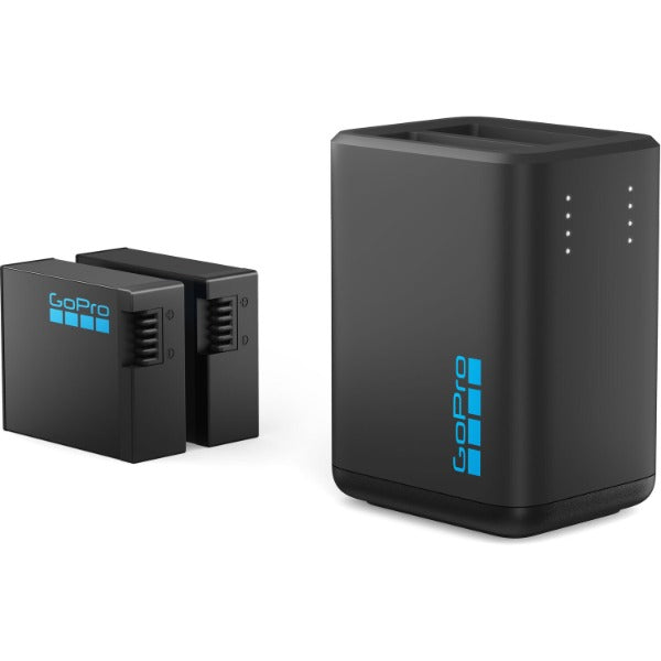 GoPro Dual Battery Charger + 2 Enduro Batteries for HERO13 (AEDBD-201) - Black