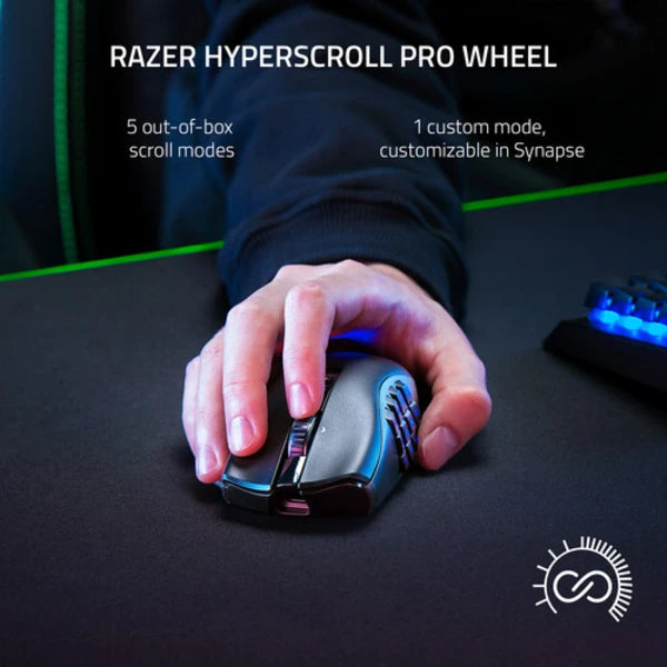 Razer Naga V2 Pro Wireless Gaming Mouse (RZ01-04400100-R3U1) - Black