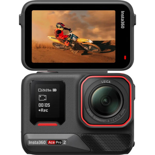 Insta360 Ace Pro 2 Waterproof Action Camera With Dual Battery - Black