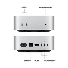 Apple Mac Mini M4 Pro Chip, 24GB RAM 2TB SSD (Z1JV00026) - Silver