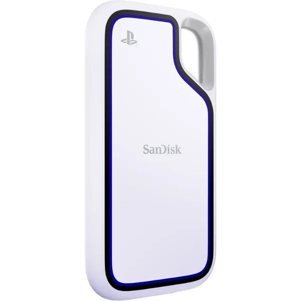SanDisk Extreme 2TB Portable External SSD | USB 3.2 Gen 2 | 1050MB/s Read Speed | For PS5, PC (SDSSDE62P-2T00-G25) - White
