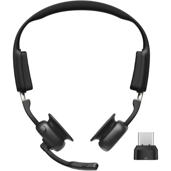 Shokz OpenMeet UC (USB-C) Bone Conduction Bluetooth Headset (C610BK) - Black