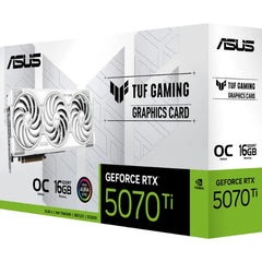ASUS TUF Gaming GeForce RTX 5070 Ti White OC Edition 16GB GDDR7 Graphics Card