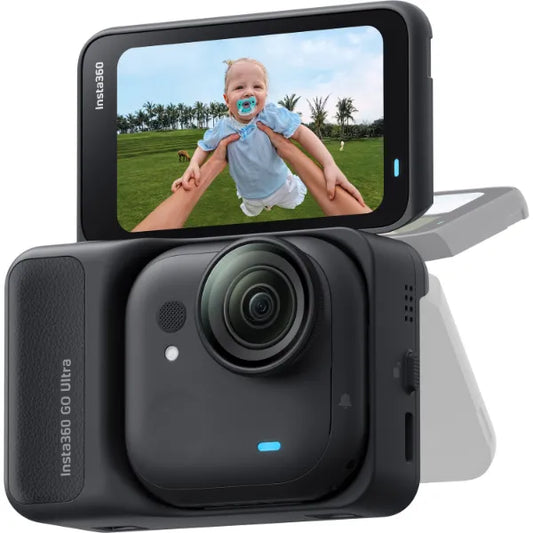 Insta360 GO Ultra Mini Portable Action Camera with Stabilization | Compact Lightweight Vlog & Travel Camera