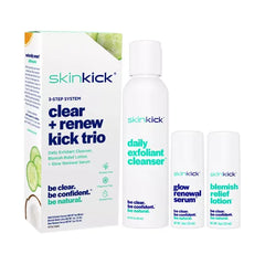 Skinkick Clear & Renew Kick Trio , Clearer, Smoother Skin