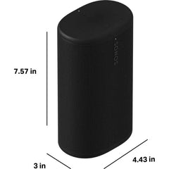 Sonos Play Portable Wi-Fi and Bluetooth Speaker (PLAYPUS1BLK) - Black