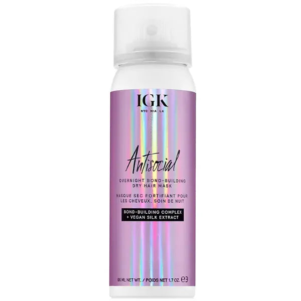 IGK Hair Antisocial Overnight Bond Building Dry Hair Mask , Travel Size