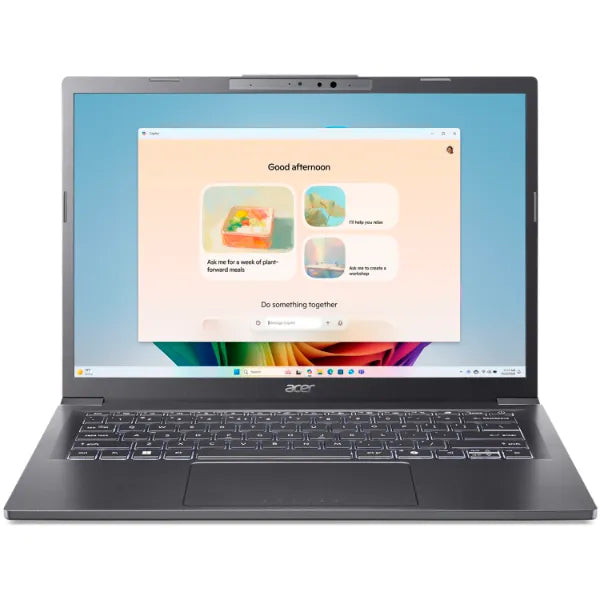 Acer Aspire 14 AI Copilot+ PC, Intel Core Ultra 7 256V, 16GB RAM, 1TB SSD, (A14-52M-72FH) - Steel Gray