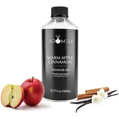AROMELY Warm Apple Cinnamon Diffuser Oil Blend - Christmas Scents - Signature Diffuser Aroma - Luxurious Fragrance with Notes of Apples, Cinnamon Sugar, Nutmeg, and Amyris