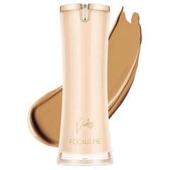 FOCALLURE PerfectBase Lasting Poreless Liquid Foundation, Medium to Full Coverage with Matte Finish, Covers Blemishes & Under-Eye Circles for All Skin Types