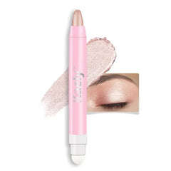 Kaely 2 in 1 Cream Eye Shadow Brightener Sticks for Eyes, Pencil Eyeshadow Applicator Stick Waterproof Pigmented, Eye Shadow Palette Highlighter Makeup