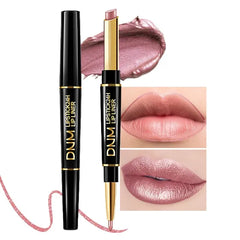 Kaely 2-in-1 Lip Liner & Lipstick Set Kit for Women, Matte Lips Kit with Lip Liner Lip Stains Long Lasting Waterproof 24 Hour Lipstick and Lip Liners Combo Lipliners Pencil Set