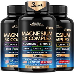 NUTRAHARMONY Magnesium Complex Glycinate, Citrate, Malate, Taurate, Oxide