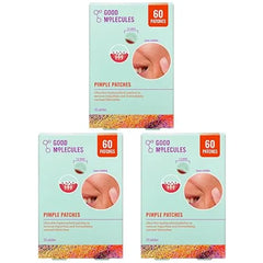 Good Molecules Pimple Patches for Face, Thin Hydrocolloid Acne & Zit Patches, Invisible Under Makeup, Clinically Tested Acne Spot Treatment