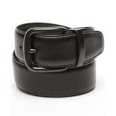 Original Penguin Men's Grey Day Logo Reversible Belt - Black