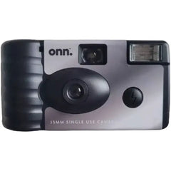 Onn. Focus Single-Use Camera with Flash, 35mm, 27 Exposures (100130487) - Black