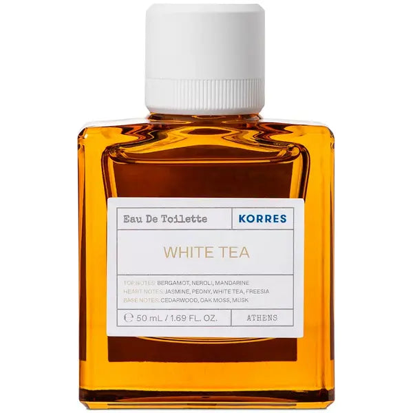KORRES White Tea Eau de Toilette, Fresh and Refreshing Fragrance, 50 ml
