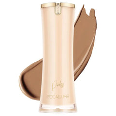 FOCALLURE PerfectBase Lasting Poreless Liquid Foundation, Medium to Full Coverage with Matte Finish, Covers Blemishes & Under-Eye Circles for All Skin Types