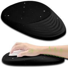 Armanza Mouse Pad, Ergonomic Mouse Pad with Wrist Rest Support and Non-Slip PU Base, Cute Computer Mousepad for Pain Relief, Office & Home