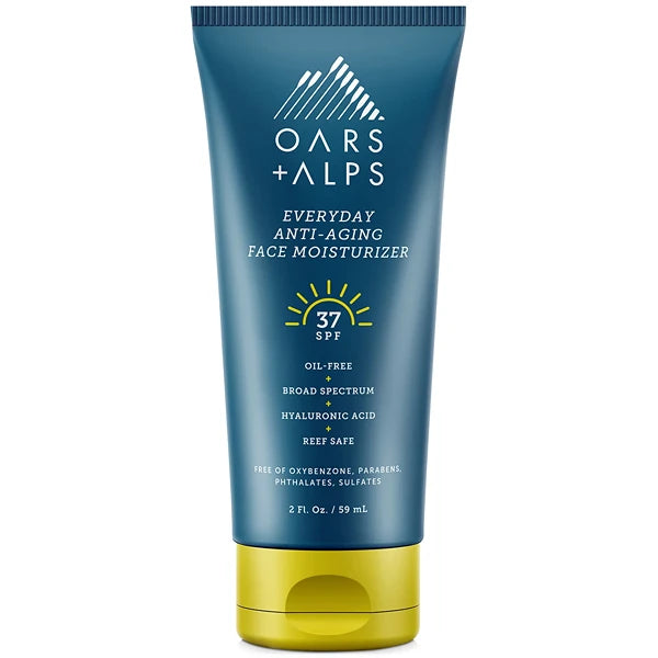 Oars + Alps Everyday Anti-Aging Face Moisturizer SPF 37, 2-oz.