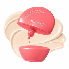 Hanskin DD Cream Foundation Korean BB Cream Liquid Foundation Lightweight Semi Matte Tinted Moisturizer Pore Blurring, Tone Evening Daily Base Makeup