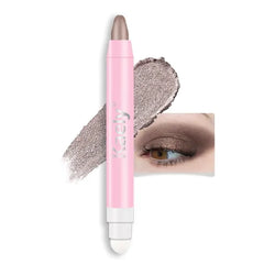 Kaely 2 in 1 Cream Eye Shadow Brightener Sticks for Eyes, Pencil Eyeshadow Applicator Stick Waterproof Pigmented, Eye Shadow Palette Highlighter Makeup