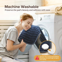 Sable Electric Heating Pad XL with Auto-Off, 6 Heat Settings & Machine Washable Design
