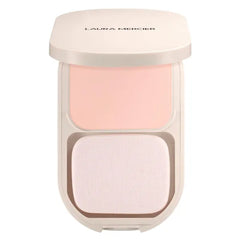 Laura Mercier Real Flawless Feather Matte Powder Foundation, Sheer to Medium Coverage, 16 HR Fade-Proof Wear, Hydration & Shine Control, Weightless Face Powder Compact, Hyaluronic Acid Infused