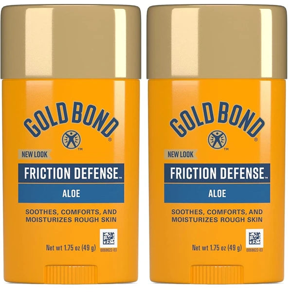 Gold Bond Friction Defense Stick with Aloe – Anti-Chafing Protection, Soothes & Moisturizes Skin – 1.75 oz (Pack of 2)
