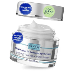 Dr. Denese SkinScience Firming Facial Collagen Eye Cream – Hydrating Under Eye Treatment with Hyaluronic Acid, Peptides & Ceramides for Puffiness, Dark Circles, Fine Lines