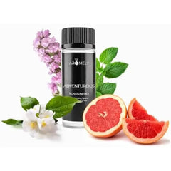 AROMELY Adventurous Essential Oil Blend - Signature Diffuser Aroma Scent - Luxurious Fragrance with Notes of Lemon, Grapefruit, Pink Pepper, Bergamot, and Amberwood