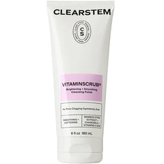 CLEARSTEM VITAMINSCRUB – Antioxidant Exfoliating Face & Body Scrub Cleanser with Vitamin C, Hemp & Bamboo | Acne-Safe, Gluten-Free, Cruelty-Free | Brightening & Smoothing Skin Care – 6 fl oz
