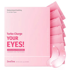 ZealSea Under Eye Masks for Dark Circles & Puffy Eyes – Hydrating Gel Eye Patches with Collagen for Eye Bags, Fine Lines & Moisturizing Care | Travel Essentials & Spa Party Gifts (8/12/20 Pairs)