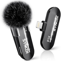 SYNCO Wireless Lavalier Microphone for iPhone & Android – P1XL/P2XL Professional Lapel Mic, 48kHz 24-Bit HiFi Sound, USB-C & Lightning Compatible, Ideal for TikTok, YouTube, Streaming, Vlogging & Video Recording