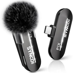SYNCO Wireless Lavalier Microphone for iPhone & Android – P1XL/P2XL Professional Lapel Mic, 48kHz 24-Bit HiFi Sound, USB-C & Lightning Compatible, Ideal for TikTok, YouTube, Streaming, Vlogging & Video Recording