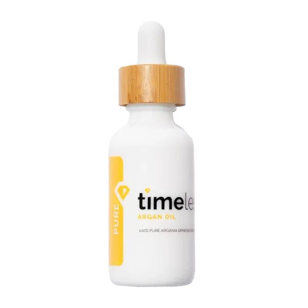 Timeless Skin Care Argan Oil - 100% Pure Argan Oil for Face & Hair Care - For Dry Skin - Fragrance-Free - Use with Moisturizer or Hair Products