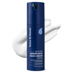 TEREZ & HONOR 6-in-1 DermForce Face Cream for Men – Anti-Aging Moisturizer with Niacinamide, Bakuchiol & 5-CICA to Hydrate