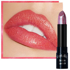 Kaely Glitter Metallic Lipstick Makeup, Shimmer Metallic Lipsticks for Women, High Pigmented Lip Gloss Long Lasting Waterproof Smudge Proof, Vegan & Cruelty-Free