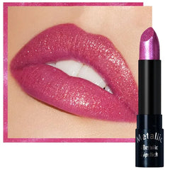 Kaely Glitter Metallic Lipstick Makeup, Shimmer Metallic Lipsticks for Women, High Pigmented Lip Gloss Long Lasting Waterproof Smudge Proof, Vegan & Cruelty-Free