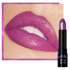 Kaely Glitter Metallic Lipstick Makeup, Shimmer Metallic Lipsticks for Women, High Pigmented Lip Gloss Long Lasting Waterproof Smudge Proof, Vegan & Cruelty-Free