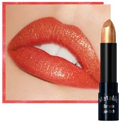 Kaely Glitter Metallic Lipstick Makeup, Shimmer Metallic Lipsticks for Women, High Pigmented Lip Gloss Long Lasting Waterproof Smudge Proof, Vegan & Cruelty-Free