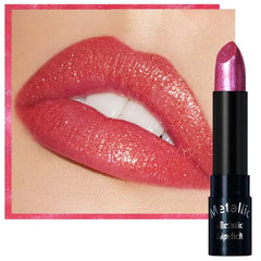 Kaely Glitter Metallic Lipstick Makeup, Shimmer Metallic Lipsticks for Women, High Pigmented Lip Gloss Long Lasting Waterproof Smudge Proof, Vegan & Cruelty-Free