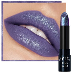 Kaely Glitter Metallic Lipstick Makeup, Shimmer Metallic Lipsticks for Women, High Pigmented Lip Gloss Long Lasting Waterproof Smudge Proof, Vegan & Cruelty-Free