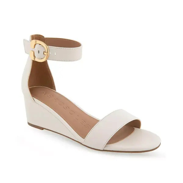 Aerosoles Women's Willis Buckle Strap Wedge Sandals for Stylish Comfort