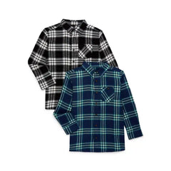 Wonder Nation Boys Flannel Shirt