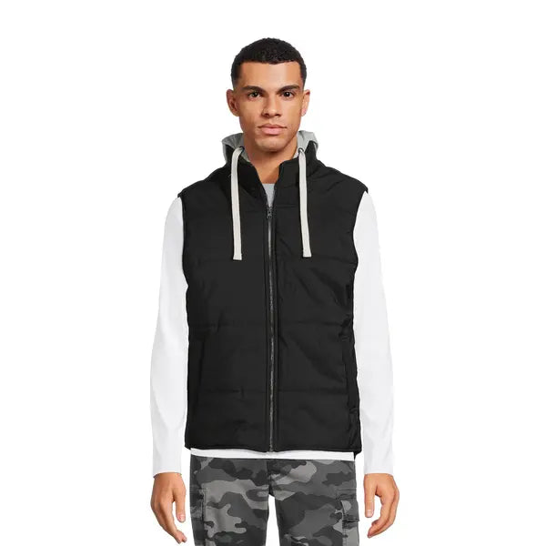George Men's and Big Men's Hooded Vest,
