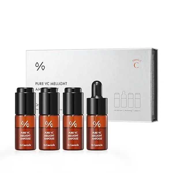 Dr.Ceuracle Pure Vitamin C Mellight Ampoule Set Vitamin C Serum for Face, 4 Week Program for Anti Oxidant, Fade Pigmentation, Skin Radiance, Korean Skincare