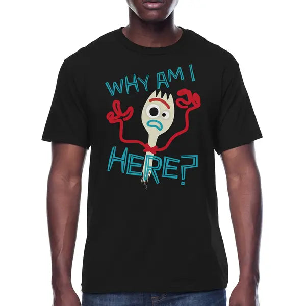 Toy Story Forky Disney Men's & Big Men's Graphic Tee Shirt