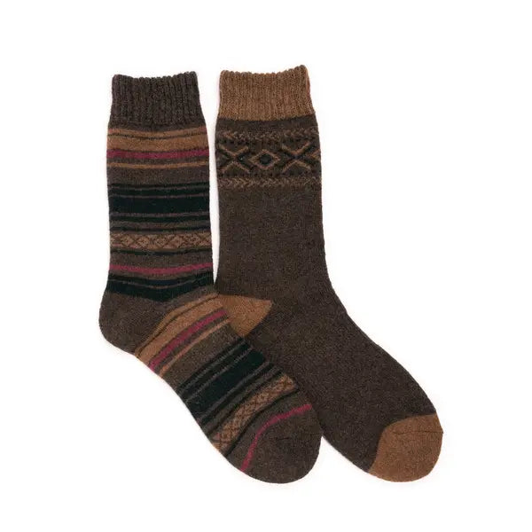 MUK LUKS Men's Wool Blend Boot Socks