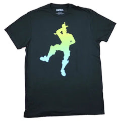 Fortnite Mens T-Shirt - Loser Dance Neon Fade Silhouette